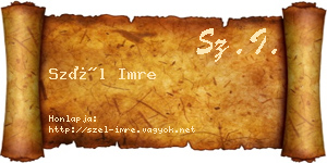 Szél Imre névjegykártya